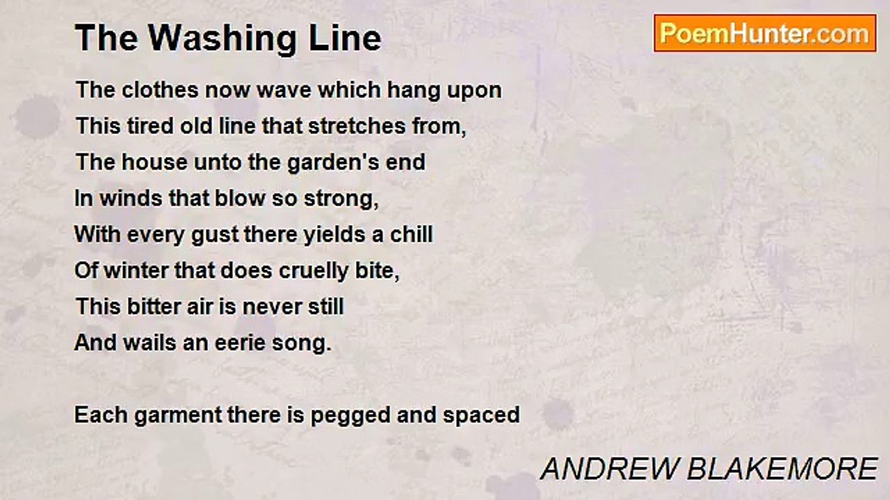 ANDREW BLAKEMORE - The Washing Line