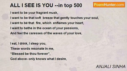 ANJALI SINHA - ALL I SEE IS YOU --in top 500