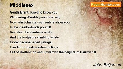 John Betjeman - Middlesex