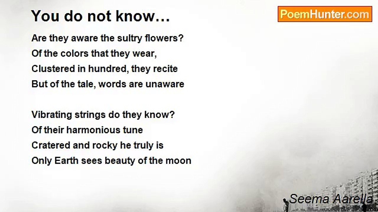 Seema Aarella - You do not know…