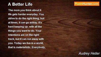 Audrey Heller - A Better Life