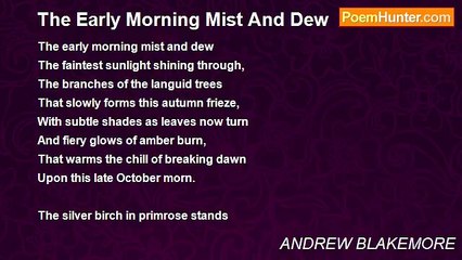 ANDREW BLAKEMORE - The Early Morning Mist And Dew