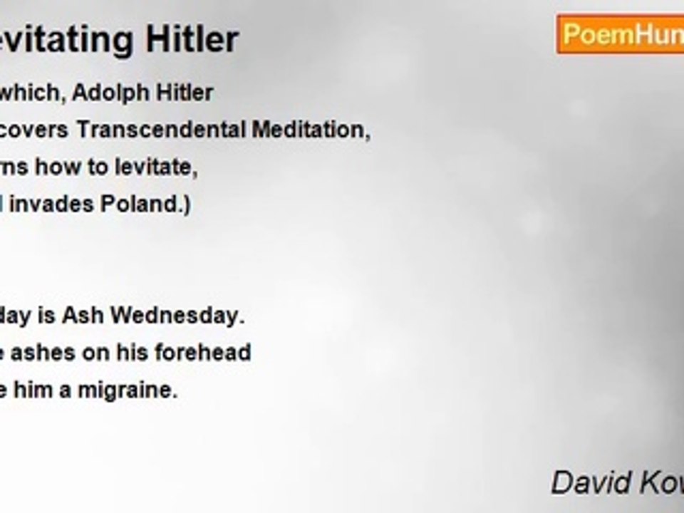 David Kowalczyk - Levitating Hitler