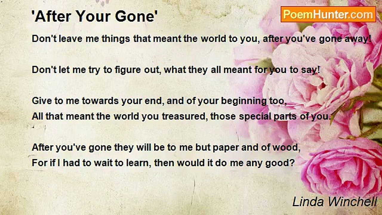 Linda Winchell - 'After Your Gone'