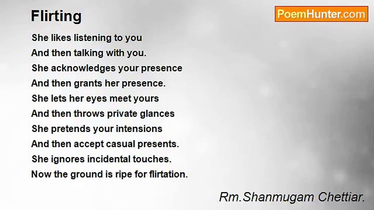 Rm.Shanmugam Chettiar. - Flirting