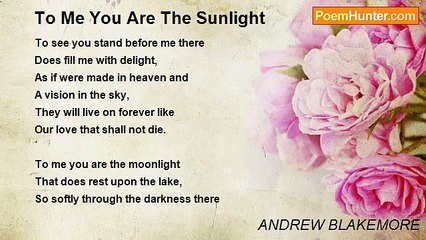 ANDREW BLAKEMORE - To Me You Are The Sunlight