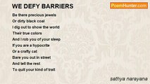 sathya narayana - WE DEFY BARRIERS