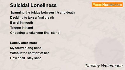 Timothy Weiermann - Suicidal Loneliness