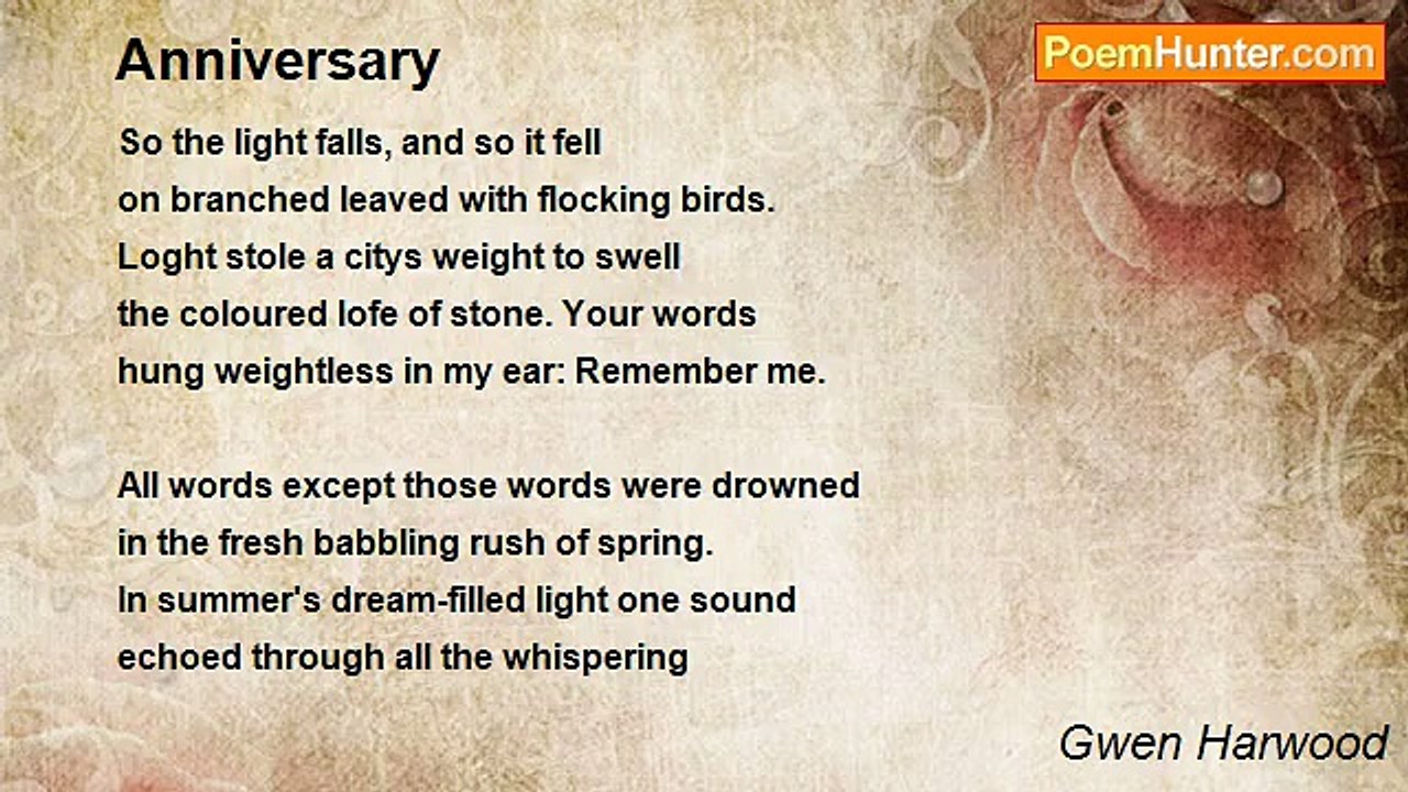 Gwen Harwood - Anniversary