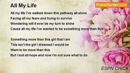 ESPN CHICK - All My Life