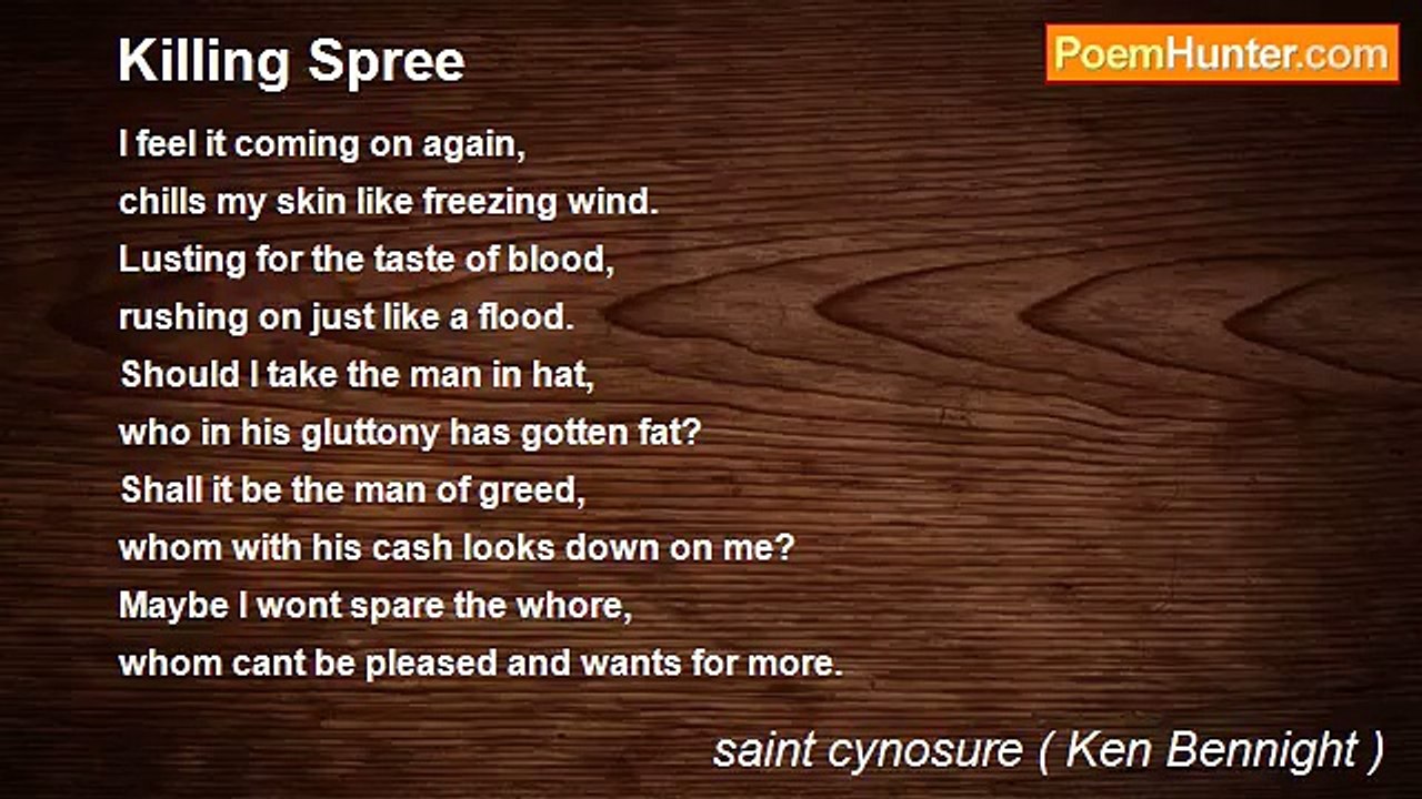 saint cynosure ( Ken Bennight ) - Killing Spree