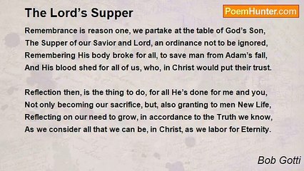 Bob Gotti - The Lord’s Supper