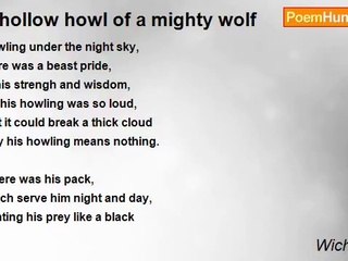 Wicha Surin - A hollow howl of a mighty wolf