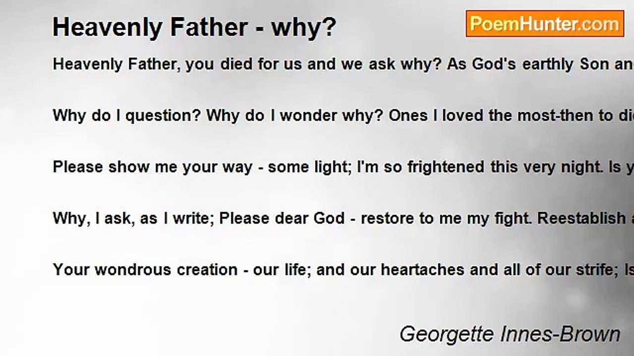 Georgette Innes-Brown - Heavenly Father - why?