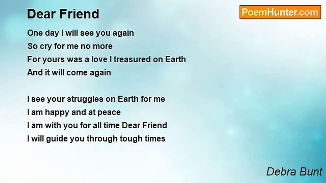 Debra Bunt - Dear Friend