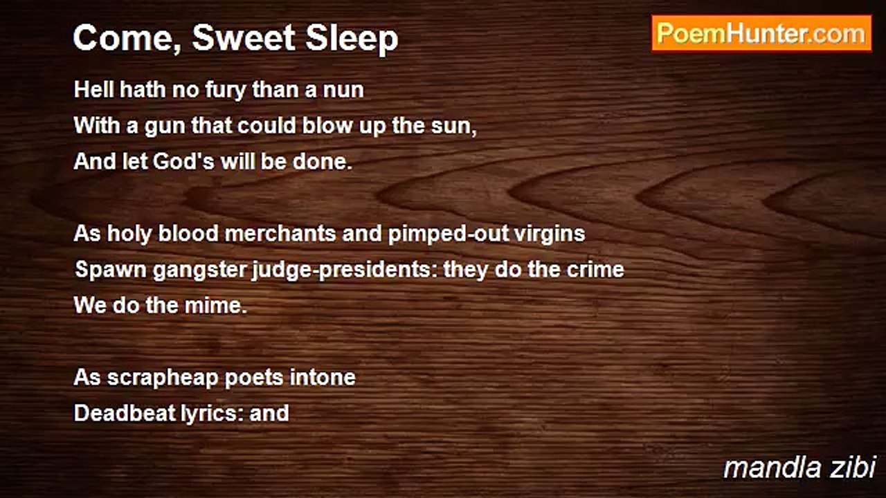 mandla zibi - Come, Sweet Sleep