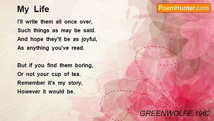 GREENWOLFE 1962 - My  Life