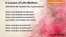 Ahmad Shiddiqi - A Lesson of Life (Mother)
