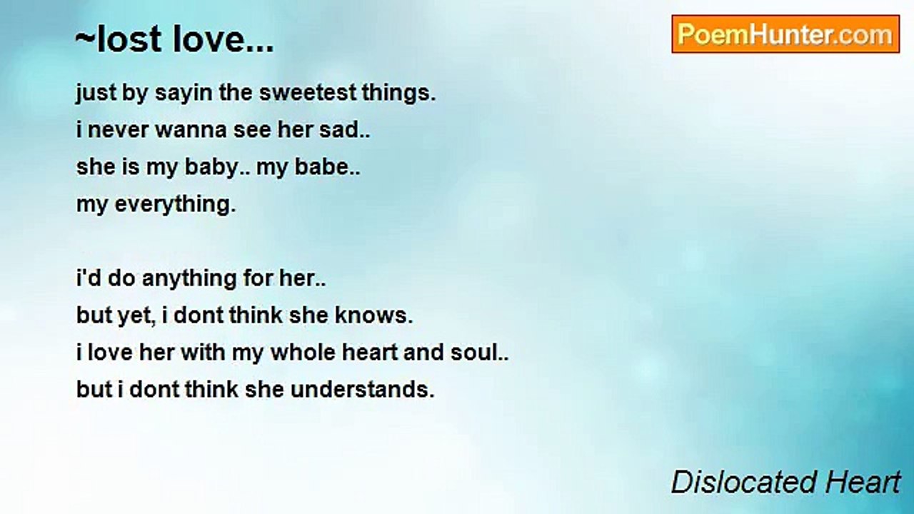 Dislocated Heart - ~lost love...