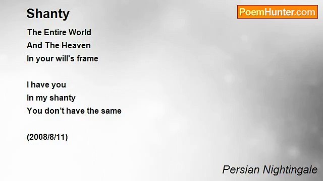 Persian Nightingale - Shanty