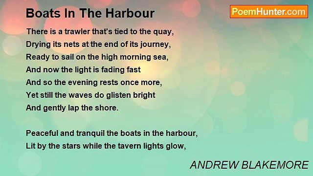 ANDREW BLAKEMORE - Boats In The Harbour