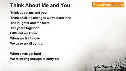 Kathleen West - Think About Me and You