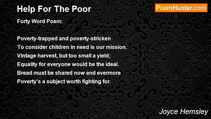 Joyce Hemsley - Help For The Poor
