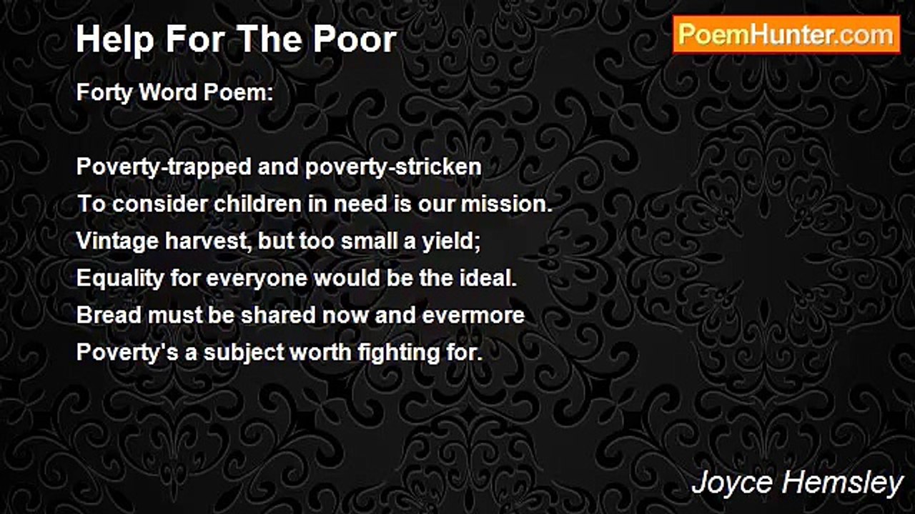 Joyce Hemsley - Help For The Poor