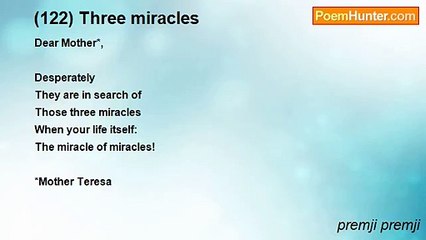 premji premji - (122) Three miracles
