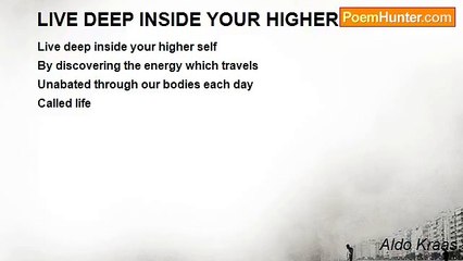 Aldo Kraas - LIVE DEEP INSIDE YOUR HIGHER SELF