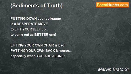 Marvin Brato Sr - (Sediments of Truth)