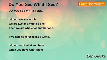 Ben Gieske - Do You See What I See?
