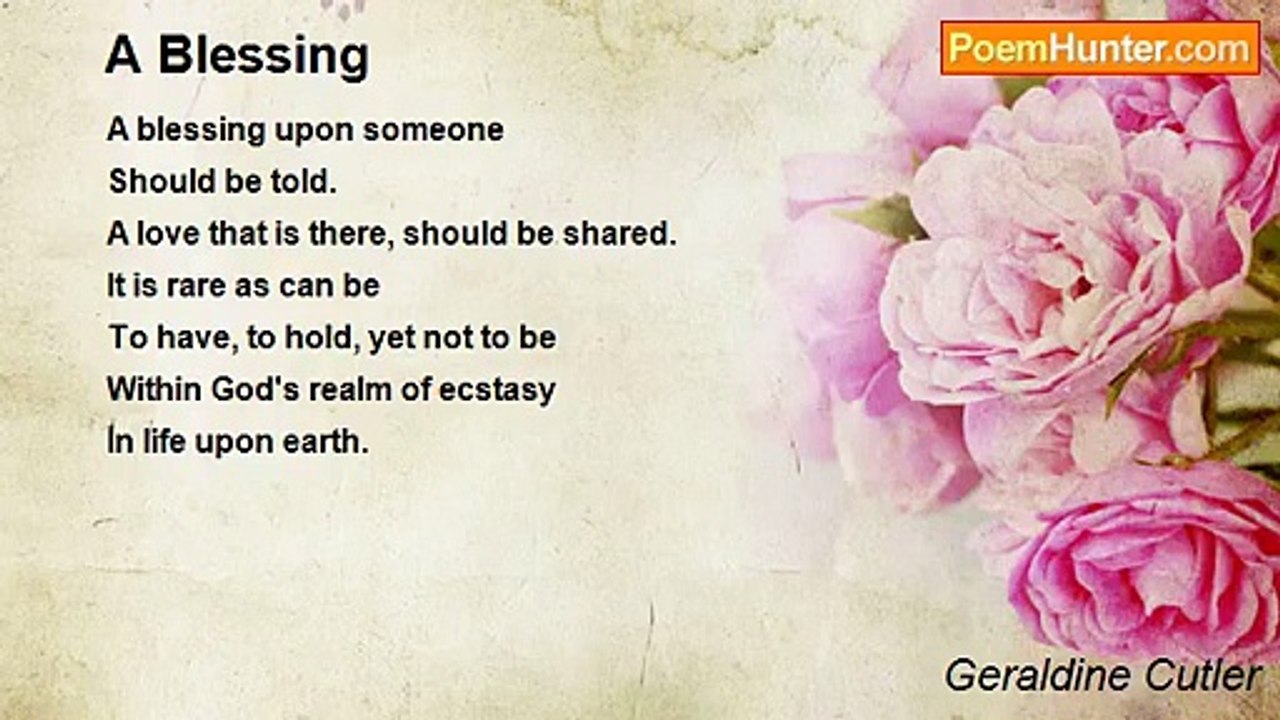 Geraldine Cutler - A Blessing