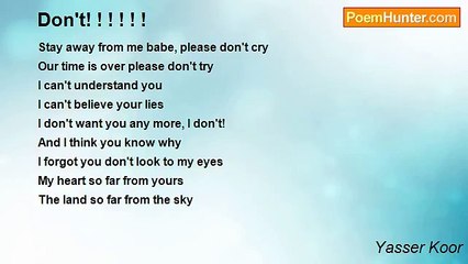 Yasser Koor - Don't! ! ! ! ! !