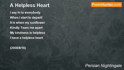 Persian Nightingale - A Helpless Heart