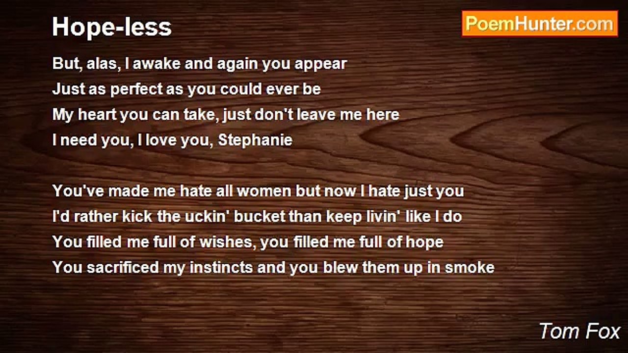 Tom Fox - Hope-less