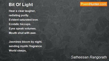 Satheesan Rangorath - Bit Of Light