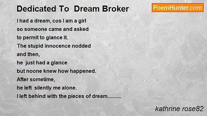 kathrine rose82 - Dedicated To  Dream Broker