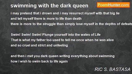 RIC S. BASTASA - swimming with the dark queen