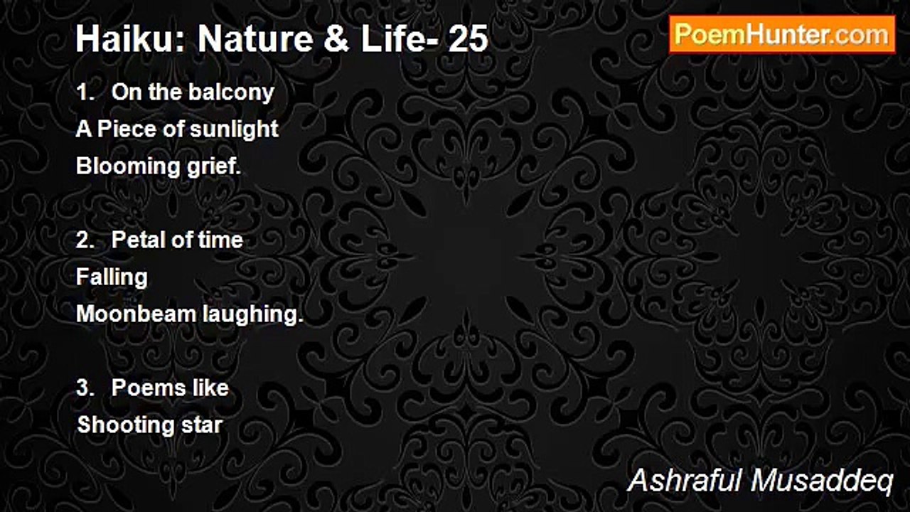 Ashraful Musaddeq - Haiku: Nature & Life- 25