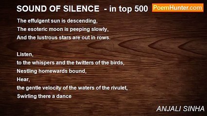 ANJALI SINHA - SOUND OF SILENCE  - in top 500