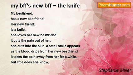 Stephanie MIller - my bff's new bff ~ the knife