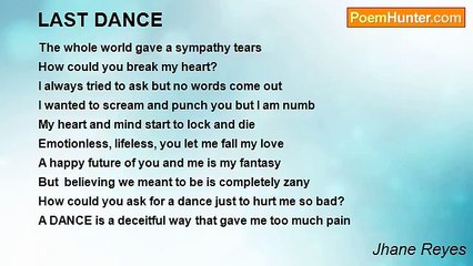 Jhane Reyes - LAST DANCE
