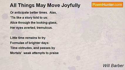 Will Barber - All Things May Move Joyfully