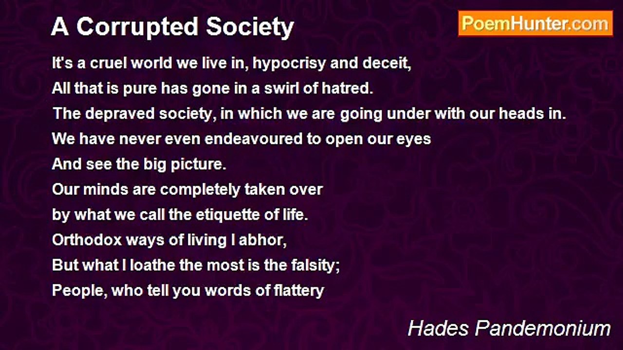Hades Pandemonium - A Corrupted Society