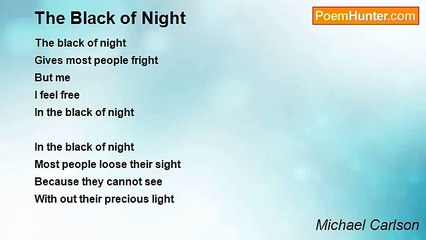 Michael Carlson - The Black of Night