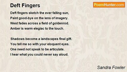 Sandra Fowler - Deft Fingers