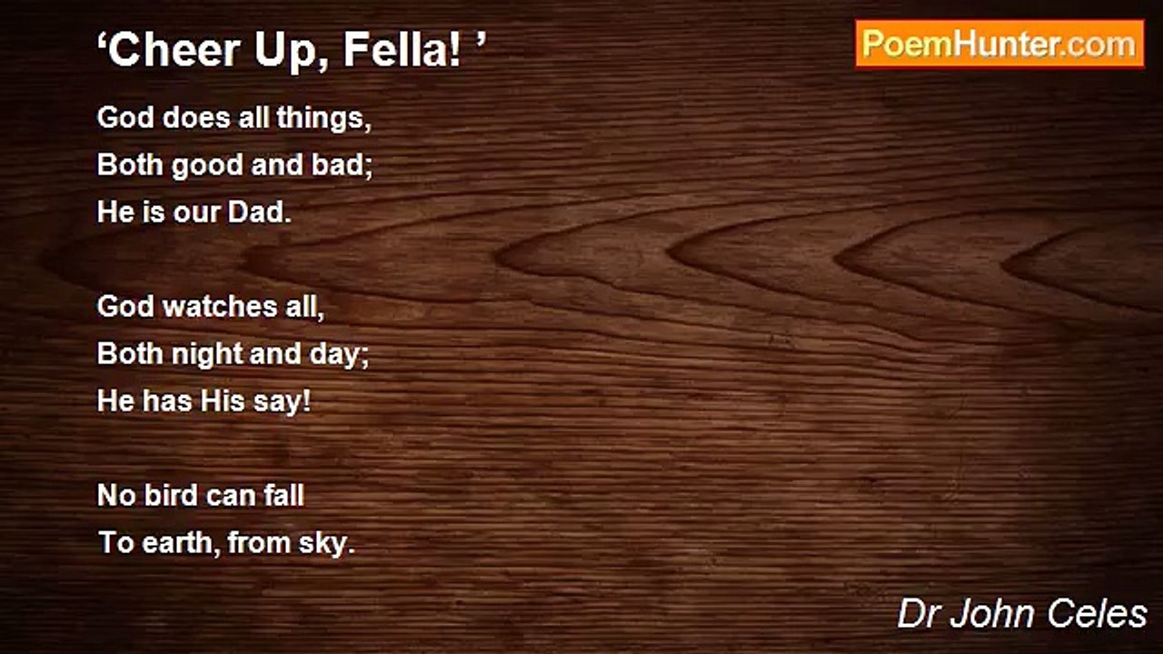 Dr John Celes - ‘Cheer Up, Fella! ’