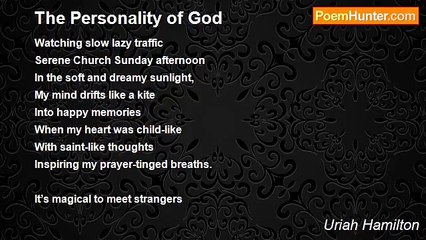 Uriah Hamilton - The Personality of God