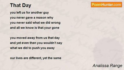 Analissa Range - That Day